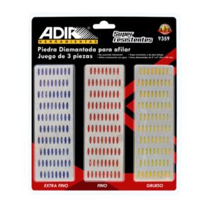 JUEGO DE PIEDRAS PARA AFILAR DIAMANTADA 3 PZ 9359 ADIR