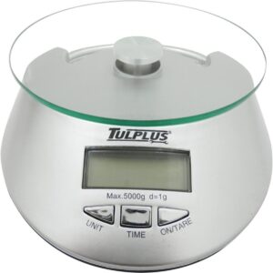 BASCULA DIGITAL CON CHAROLA DE VIDRIO 5KG -1609 ADIR