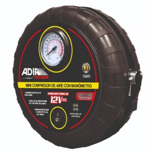 MINI COMPRESOR DE AIRE CON MANÓMETRO 12601 ADIR