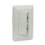 PLACA ARMADA CON 2 APAGADORES DE ESCALERA AD-4411 ADIR