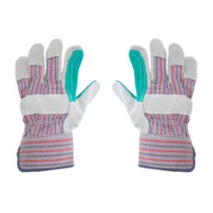 GUANTE DE CARNAZA CON DORSO DE MEZCLILLA SENCILLO 99-602 DERMA CARE