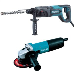 COMBO MARTILLO PERFORADOR Y MINIESMERIL HR2475X4 MAKITA