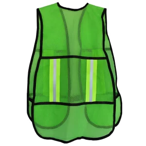 CHALECO DE MALLA VERDE ALTA VISIBILIDAD CON REFLEJANTE T JYRSA