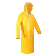 IMPERMEABLE TIPO GABARDINA AMARILLA LARGA JYRSA