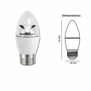 FOCO LUZ DE 6 WATTS COLOR BLANCO TECNOLITE EICD-LED/6W/65
