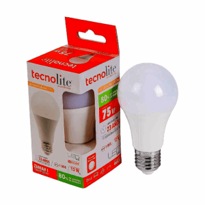 FOCO LED A19,LUZ CALIDA SUAVE 3 000K ATENUABLE TECNOLITE A19-LED/010/65