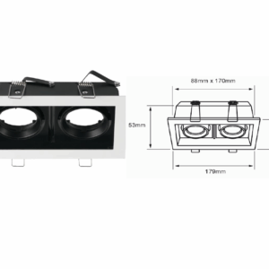 LAMPARA PARA TECHO ALICANTE I,INTERIORES BASE GX5.3/GU10 TECNOLITE 120YD4002MVB