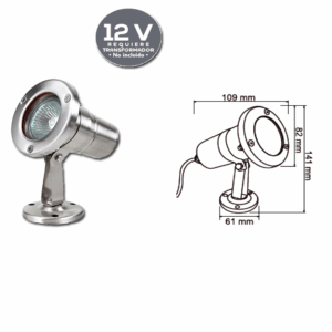 LAMPARA SUMERGIBLE CON ACABADO SATINADO TECNOLITE H-510/S ESCALONA