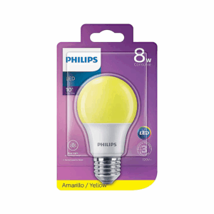 FOCO DE LUZ LED COLOR AMARILLO DE 8 WATTS 120 VOLTIOS 357798 PHILIPS