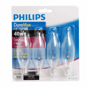 FOCO DE 4 WATTS DE VELA CON LUZ BLANCA PARA HOGAR 167205